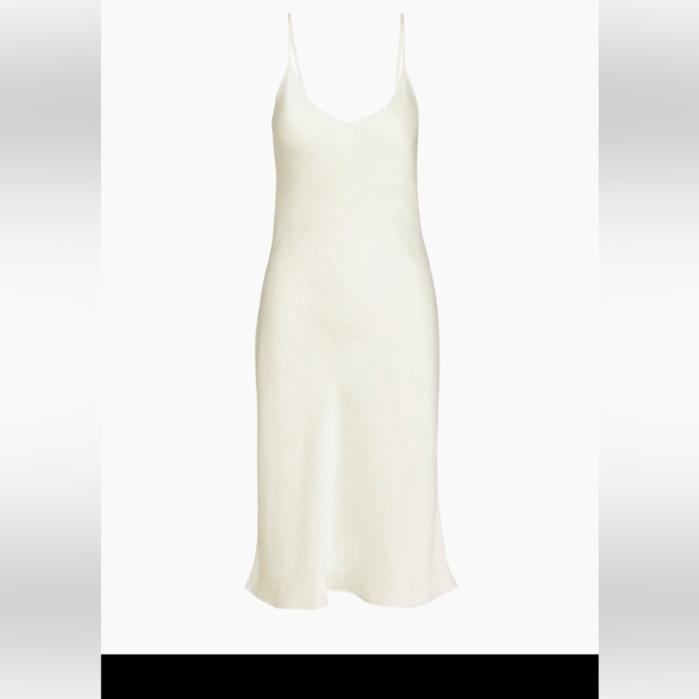 Aritzia Wilfred Only Slip Satin Midi Dress